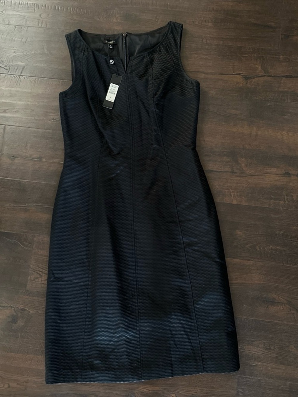 Talbots NWT Classic Black Sleeveless cotton & Silk blend Dress - size 8